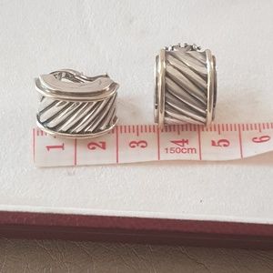 David Yurman Jewelry - David Yurman Cigar Band Earrings David Yurman Jewelry - David Yurman Cigar Band Earrings